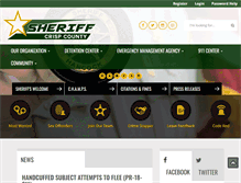 Tablet Screenshot of crispcountysheriff.com